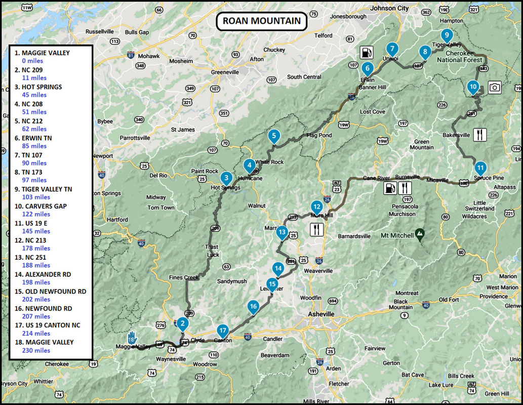 ROAN MOUNTAIN - MAGGIE VALLEY RIDES